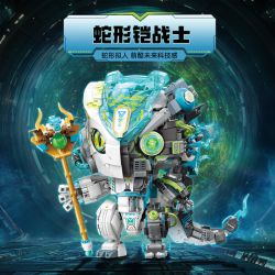 TOP TOY TC1828 1828 CON RẮN LINH HỒN XANH bộ đồ chơi xếp lắp ráp ghép mô hình CYAN SERPENT