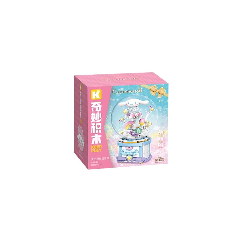  Keeppley K20837 Cinnamoioll Xếp hình lắp ráp ghép mô hình Gia đình Sanrio: Hộp nhạc Sky Reverie