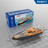 DIY V101 TÀU CỨU HỘ ĐIỀU KHIỂN TỪ XA SIHEYI bộ đồ chơi xếp lắp ráp ghép mô hình 145 khối
