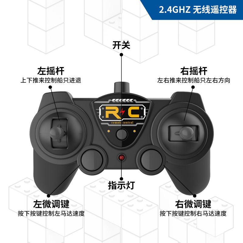 DIY V101 TÀU CỨU HỘ ĐIỀU KHIỂN TỪ XA SIHEYI bộ đồ chơi xếp lắp ráp ghép mô hình 145 khối