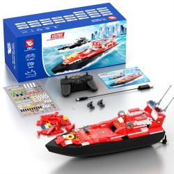 DIY V102 THUYỀN ĐIỀU KHIỂN TỪ XA CỦA ĐỘI CỨU HỘ THÀNH PHỐ HAI TRONG bộ đồ chơi xếp lắp ráp ghép mô hình 170 khối