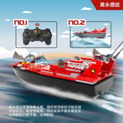 DIY V102 THUYỀN ĐIỀU KHIỂN TỪ XA CỦA ĐỘI CỨU HỘ THÀNH PHỐ HAI TRONG bộ đồ chơi xếp lắp ráp ghép mô hình 170 khối