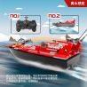 DIY V102 THUYỀN ĐIỀU KHIỂN TỪ XA CỦA ĐỘI CỨU HỘ THÀNH PHỐ HAI TRONG bộ đồ chơi xếp lắp ráp ghép mô hình 170 khối