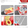 DIY V102 THUYỀN ĐIỀU KHIỂN TỪ XA CỦA ĐỘI CỨU HỘ THÀNH PHỐ HAI TRONG bộ đồ chơi xếp lắp ráp ghép mô hình 170 khối