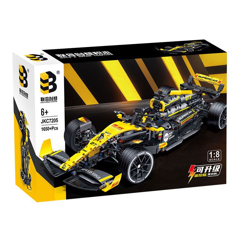 CO-CREATION JKC7205 7205 XE RENAULT F1 1:8 tỷ lệ 1:8 bộ đồ chơi xếp lắp ráp ghép mô hình Technic Kỹ Thuật Công Nghệ Cao Mô Hình Phương Tiện 1650 khối