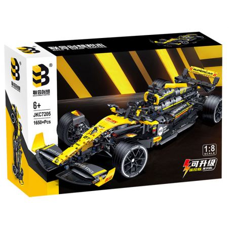 CO-CREATION JKC7205 7205 XE RENAULT F1 1:8 tỷ lệ 1:8 bộ đồ chơi xếp lắp ráp ghép mô hình Technic Kỹ Thuật Công Nghệ Cao Mô Hình Phương Tiện 1650 khối