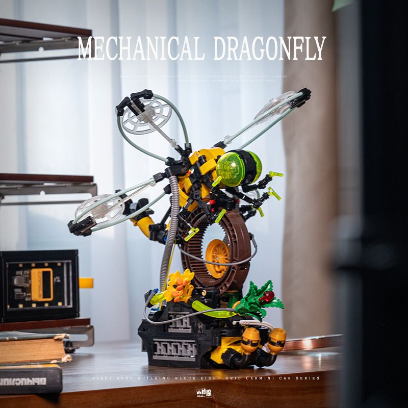 SMALL ANGLE JD032 CON CHUỒN CƠ HỌC bộ đồ chơi xếp lắp ráp ghép mô hình MACHINERY DRAGONFLY 499 khối