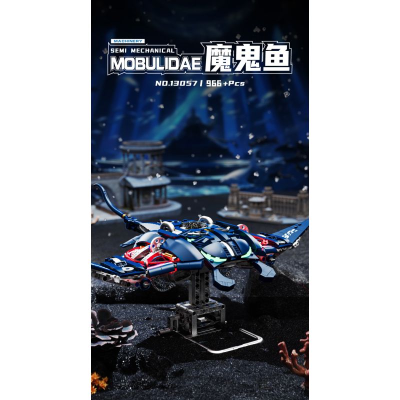 BEAUTY AND 13057 CÁ QUỶ CƠ bộ đồ chơi xếp lắp ráp ghép mô hình 966 khối