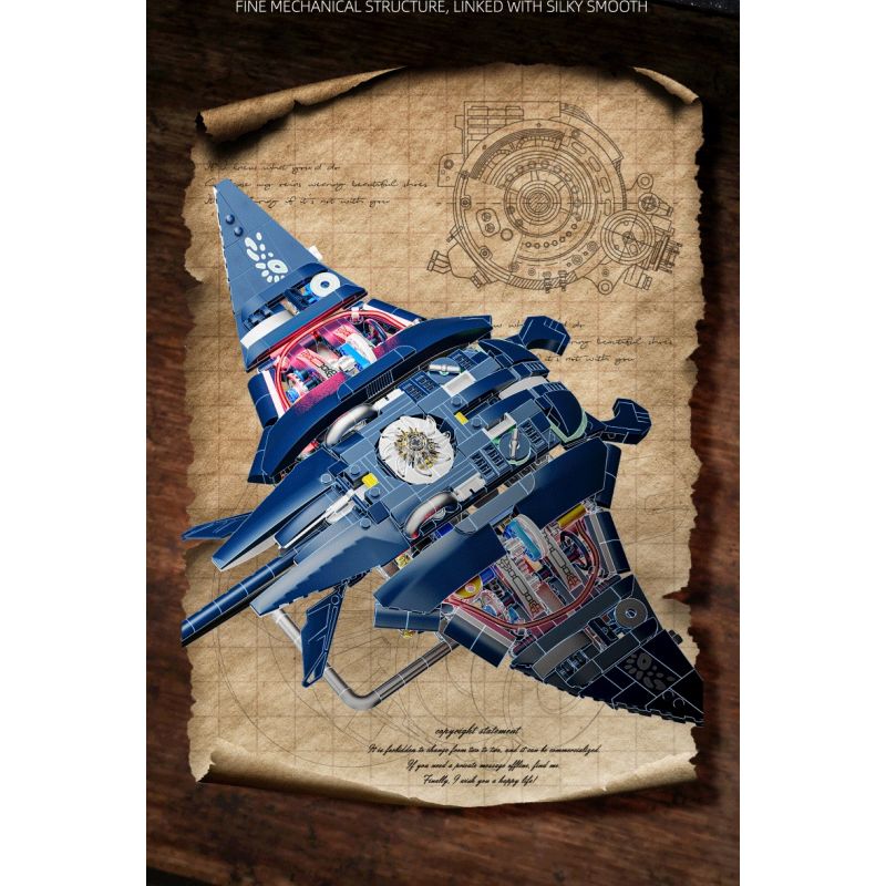 BEAUTY AND 13057 CÁ QUỶ CƠ bộ đồ chơi xếp lắp ráp ghép mô hình 966 khối