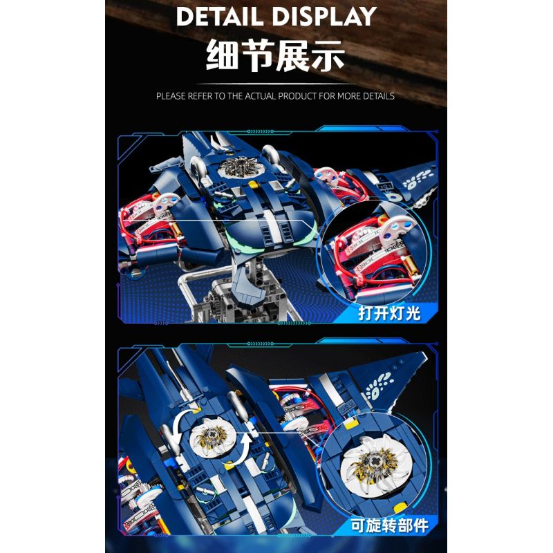 BEAUTY AND 13057 CÁ QUỶ CƠ bộ đồ chơi xếp lắp ráp ghép mô hình 966 khối