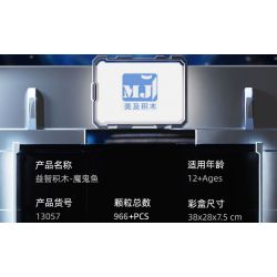 BEAUTY AND 13057 CÁ QUỶ CƠ bộ đồ chơi xếp lắp ráp ghép mô hình 966 khối