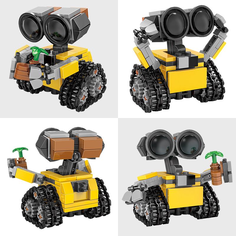 CO-CREATION JKC7635 7635 Q PHIÊN BẢN MINI ROBERT LITTLE WALI ROBOT bộ đồ chơi xếp lắp ráp ghép mô hình Movie & Game Phim Và Trò Chơi 217 khối