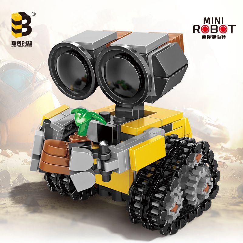 CO-CREATION JKC7635 7635 Q PHIÊN BẢN MINI ROBERT LITTLE WALI ROBOT bộ đồ chơi xếp lắp ráp ghép mô hình Movie & Game Phim Và Trò Chơi 217 khối