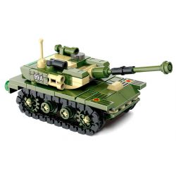 CO-CREATION JKC7651 7651 XE TĂNG CHIẾN ĐẤU CHỦ LỰC 99A bộ đồ chơi xếp lắp ráp ghép mô hình Military Army Quân Sự Bộ Đội 176 khối