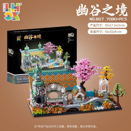CO-CREATION 827 LÃNH THỔ CỦA THUNG LŨNG bộ đồ chơi xếp lắp ráp ghép mô hình The Lord Of The Rings Chúa Nhẫn 7080 khối