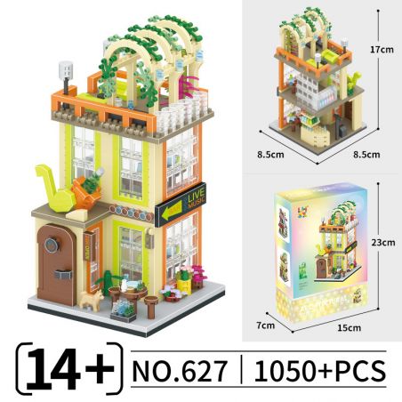 CO-CREATION 627 ÂM NHẠC bộ đồ chơi xếp lắp ráp ghép mô hình 1050 khối