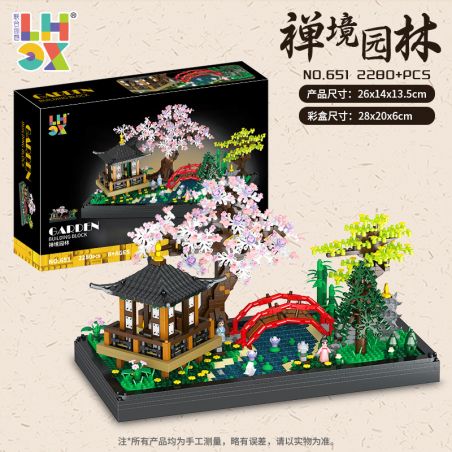 CO-CREATION 651 VƯỜN THIỀN bộ đồ chơi xếp lắp ráp ghép mô hình 2280 khối