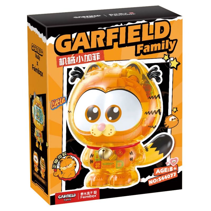  Femibox S44077 Xếp hình lắp ráp ghép mô hình Garfield: Garfield nhỏ cơ học