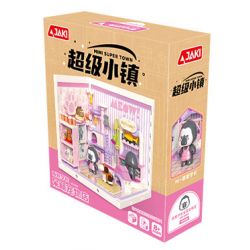 JAKI FK008 SIÊU THỊ CỬA HÀNG THÚ CƯNG DỄ THƯƠNG CỦA XINXIN SENIOR NHÀ JENGA bộ đồ chơi xếp lắp ráp ghép mô hình PET SHOP