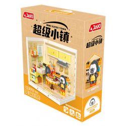 JAKI FK009 SIÊU THỊ NHÀ BẾP NGON CỦA XINXIN SENIOR JENGAYA bộ đồ chơi xếp lắp ráp ghép mô hình GOURMET KITCHEN