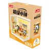 JAKI FK009 SIÊU THỊ NHÀ BẾP NGON CỦA XINXIN SENIOR JENGAYA bộ đồ chơi xếp lắp ráp ghép mô hình GOURMET KITCHEN