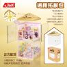 JAKI FK010 SIÊU THỊ NHÀ XẾP CHỒNG LÊN NHAU MÁI VUÔNG bộ đồ chơi xếp lắp ráp ghép mô hình
