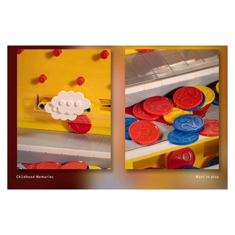 SMALL ANGLE JD044 MÁY ĐẨY ĐIỆN bộ đồ chơi xếp lắp ráp ghép mô hình Creator COIN PUSHER Sáng Tạo 2093 khối