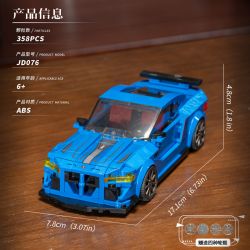 SMALL ANGLE JD076 BMW M41 bộ đồ chơi xếp lắp ráp ghép mô hình Speed Champions Racing Cars Đua Xe Công Thức 358 khối