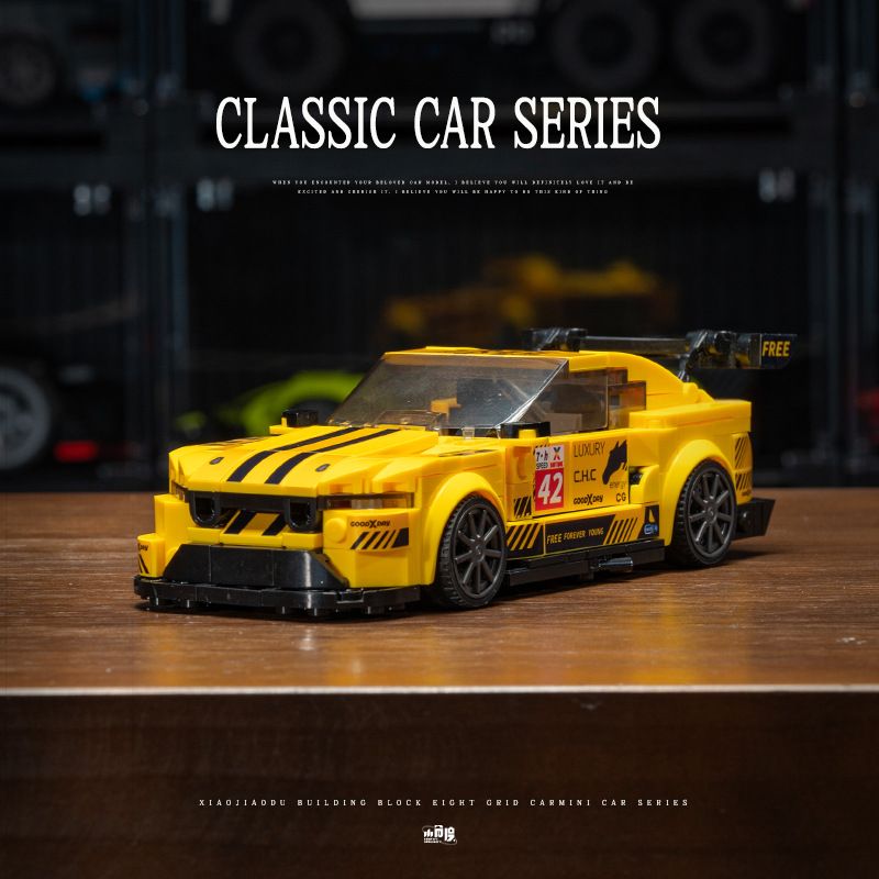 SMALL ANGLE JD080 MUSTANG GT3 bộ đồ chơi xếp lắp ráp ghép mô hình Speed Champions Racing Cars Đua Xe Công Thức 390 khối