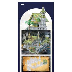 BAKA TECHNOLOGY 33237 HỘI TRƯỜNG BỜ SÔNG bộ đồ chơi xếp lắp ráp ghép mô hình The Lord Of The Rings THE HALL OF WATERFRONT Chúa Nhẫn 4155 khối