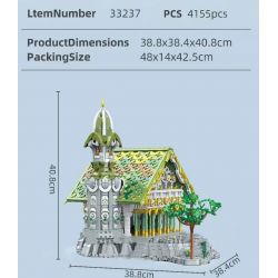 BAKA TECHNOLOGY 33237 HỘI TRƯỜNG BỜ SÔNG bộ đồ chơi xếp lắp ráp ghép mô hình The Lord Of The Rings THE HALL OF WATERFRONT Chúa Nhẫn 4155 khối
