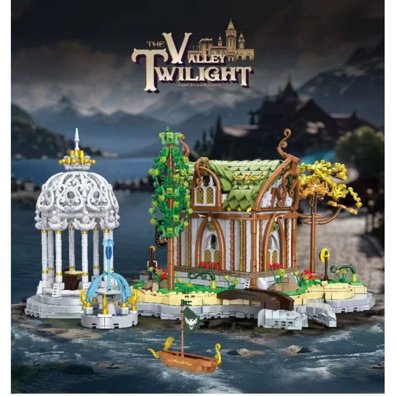 BAKA TECHNOLOGY 33238 CÁC QUÁN RƯỢU YÊU TINH bộ đồ chơi xếp lắp ráp ghép mô hình The Lord Of The Rings THE ELVEN TAVERN Chúa Nhẫn 2867 khối