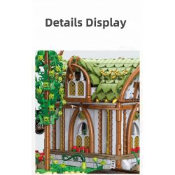 BAKA TECHNOLOGY 33238 CÁC QUÁN RƯỢU YÊU TINH bộ đồ chơi xếp lắp ráp ghép mô hình The Lord Of The Rings THE ELVEN TAVERN Chúa Nhẫn 2867 khối