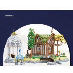 BAKA TECHNOLOGY 33238 CÁC QUÁN RƯỢU YÊU TINH bộ đồ chơi xếp lắp ráp ghép mô hình The Lord Of The Rings THE ELVEN TAVERN Chúa Nhẫn 2867 khối