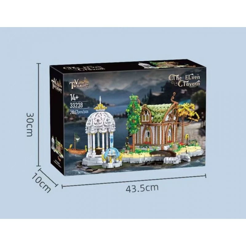 BAKA TECHNOLOGY 33238 CÁC QUÁN RƯỢU YÊU TINH bộ đồ chơi xếp lắp ráp ghép mô hình The Lord Of The Rings THE ELVEN TAVERN Chúa Nhẫn 2867 khối