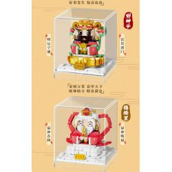 KAIDO KD99066 99066 THẦN MAY MẮN GAO ZHAO WEN QUXING bộ đồ chơi xếp lắp ráp ghép mô hình Creator Sáng Tạo