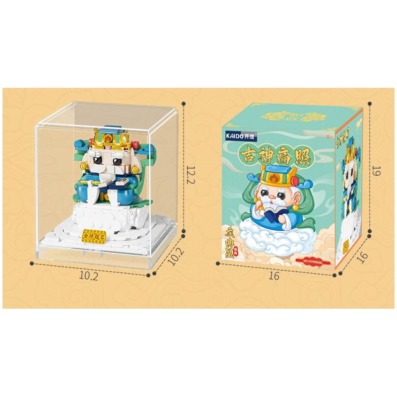 KAIDO KD99088 99088 THẦN MAY MẮN GAO ZHAO GIÀU CÓ bộ đồ chơi xếp lắp ráp ghép mô hình Creator Sáng Tạo