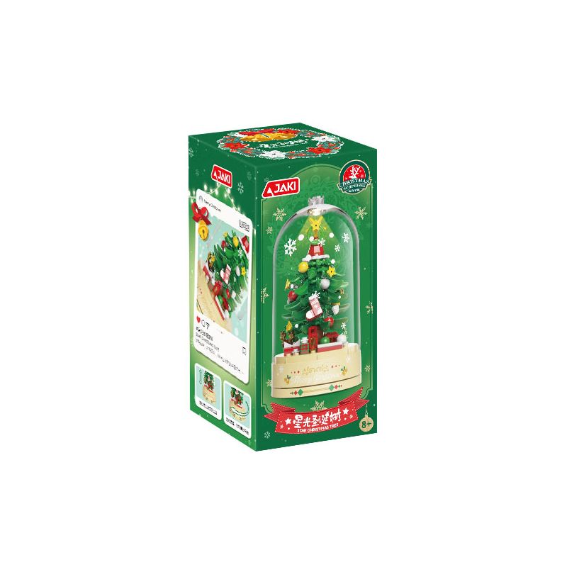 JAKI LK001 LK002 CÂY THÔNG NOEL SNOWFALL HỘP NHẠC GIÁNG SINH STARLIGHT bộ đồ chơi xếp lắp ráp ghép mô hình Creator Sáng Tạo
