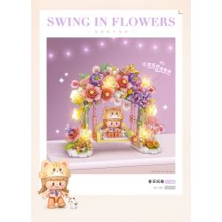 LOZ 1352 ĐU HOA VUI XUÂN bộ đồ chơi xếp lắp ráp ghép mô hình 1042 khối