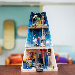 PANTASY 11034 VŨ TRỤ HÀNG KHÔNG MŨI TÊN XANH THỜI GIAN VÀ MỚI CẦU THANG bộ đồ chơi xếp lắp ráp ghép mô hình 1800 khối