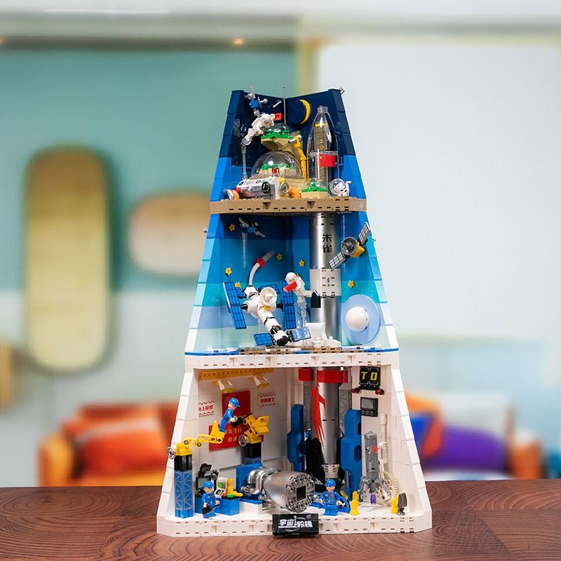 PANTASY 11034 VŨ TRỤ HÀNG KHÔNG MŨI TÊN XANH THỜI GIAN VÀ MỚI CẦU THANG bộ đồ chơi xếp lắp ráp ghép mô hình 1800 khối