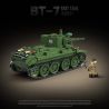 QuanGuan 100290 Quan Guan 100290 XE TĂNG NHANH BT-7 CỦA LIÊN XÔ (PHIÊN BẢN ĐẦU) bộ đồ chơi xếp lắp ráp ghép mô hình Military Army BT-7 FAST TANK (EARLY) Quân Sự Bộ Đội 675 khối