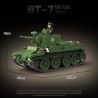 QuanGuan 100290 Quan Guan 100290 XE TĂNG NHANH BT-7 CỦA LIÊN XÔ (PHIÊN BẢN ĐẦU) bộ đồ chơi xếp lắp ráp ghép mô hình Military Army BT-7 FAST TANK (EARLY) Quân Sự Bộ Đội 675 khối