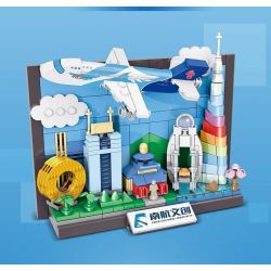 PANTASY 11033 TRUNG QUỐC SOUTHERN AIRLINES SÁNG TẠO QUẢNG CHÂU bộ đồ chơi xếp lắp ráp ghép mô hình Architecture Công Trình Kiến Trúc 300 khối