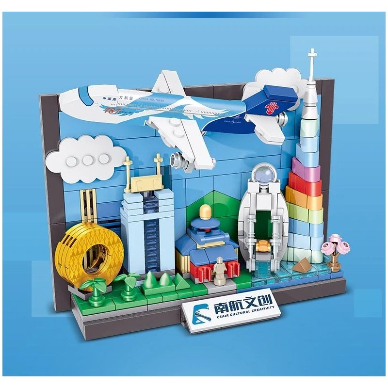PANTASY 11033 TRUNG QUỐC SOUTHERN AIRLINES SÁNG TẠO QUẢNG CHÂU bộ đồ chơi xếp lắp ráp ghép mô hình Architecture Công Trình Kiến Trúc 300 khối