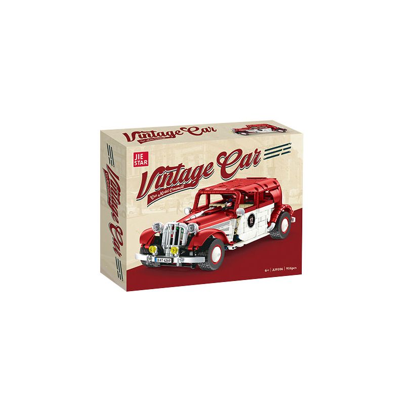 JIESTAR JJ9106 Vintage Car Xếp hình lắp ráp ghép mô hình xe ô tô cổ điển xe ô tô cổ điển JIESTAR JJ9106 Vintage Car Xếp hình lắp ráp ghép mô hình xe ô tô cổ điển xe ô tô cổ điển