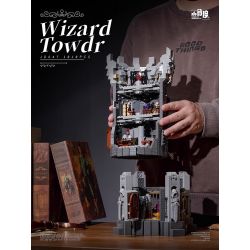 SMALL ANGLE JD047 THÁP PHÙ THỦY THỜI TRUNG CỔ bộ đồ chơi xếp lắp ráp ghép mô hình Medieval Castle WIZARD TOWDR Chiến Tranh Trung Cổ 1818 khối