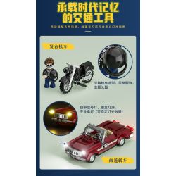 LUMIBRICKS FUNWHOLE F9054 9054 CHUYẾN ĐI ĐƯỜNG NHÀ NGHỈ bộ đồ chơi xếp lắp ráp ghép mô hình City MOTEL Thành Phố 1970 khối