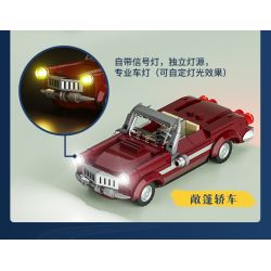 LUMIBRICKS FUNWHOLE F9054 9054 CHUYẾN ĐI ĐƯỜNG NHÀ NGHỈ bộ đồ chơi xếp lắp ráp ghép mô hình City MOTEL Thành Phố 1970 khối