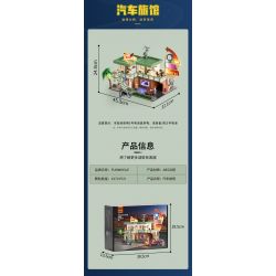 LUMIBRICKS FUNWHOLE F9054 9054 CHUYẾN ĐI ĐƯỜNG NHÀ NGHỈ bộ đồ chơi xếp lắp ráp ghép mô hình City MOTEL Thành Phố 1970 khối